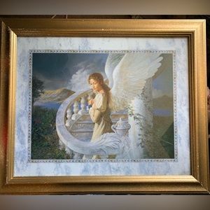 Stairway to heaven angel print